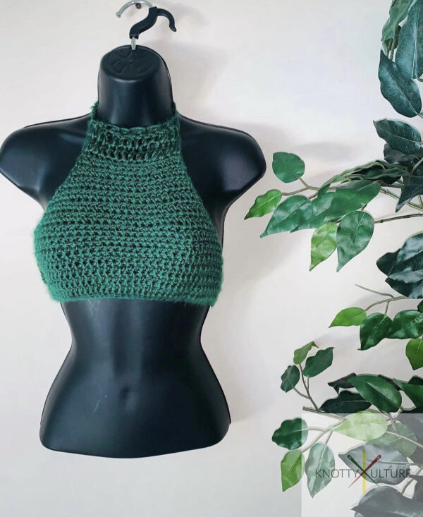 Forest Green Halter Top (XS)