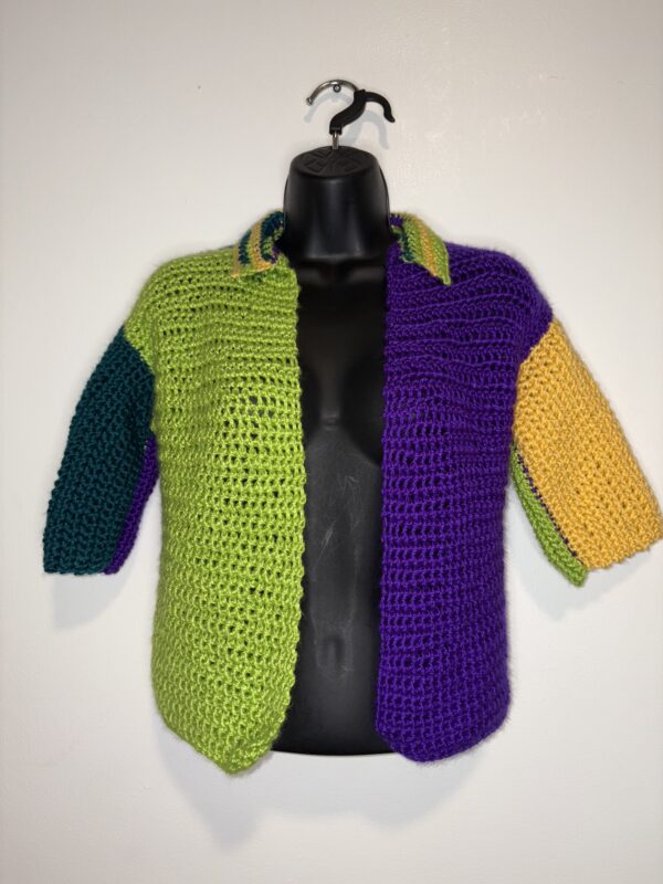 Mardi Gras Inspired Cardigan (S/M)